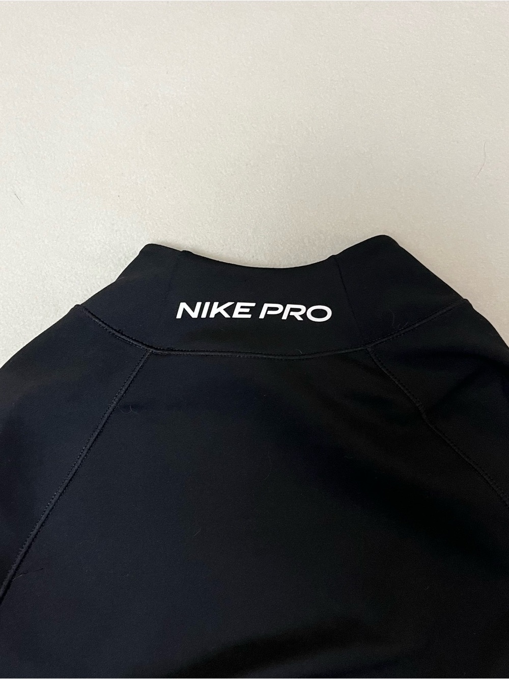 Nike Black Long-Sleeve Mock Neck Performance Top - Picture 7 of 8